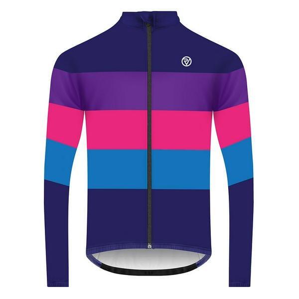 Proviz Classic Men's Long Sleeve Retro Cycling Jersey 1/6