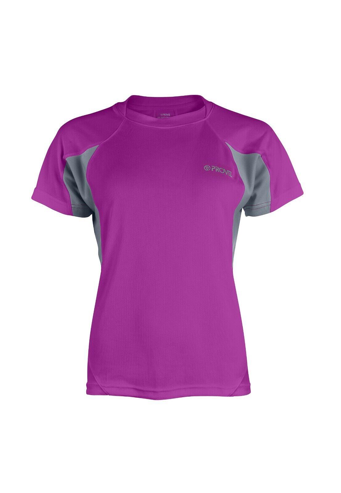 Proviz Classic Womens Sports T-Shirt Short Sleeve Reflective Activewear Top 3/6