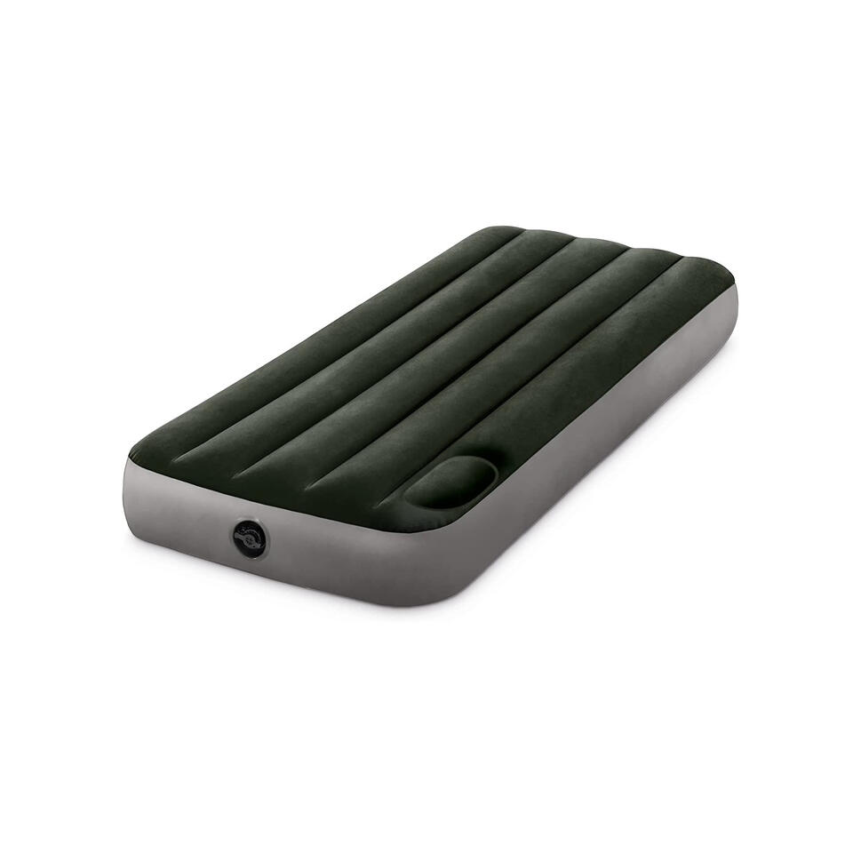 Materac dmuchany z pompką Intex 76x191x25 cm
