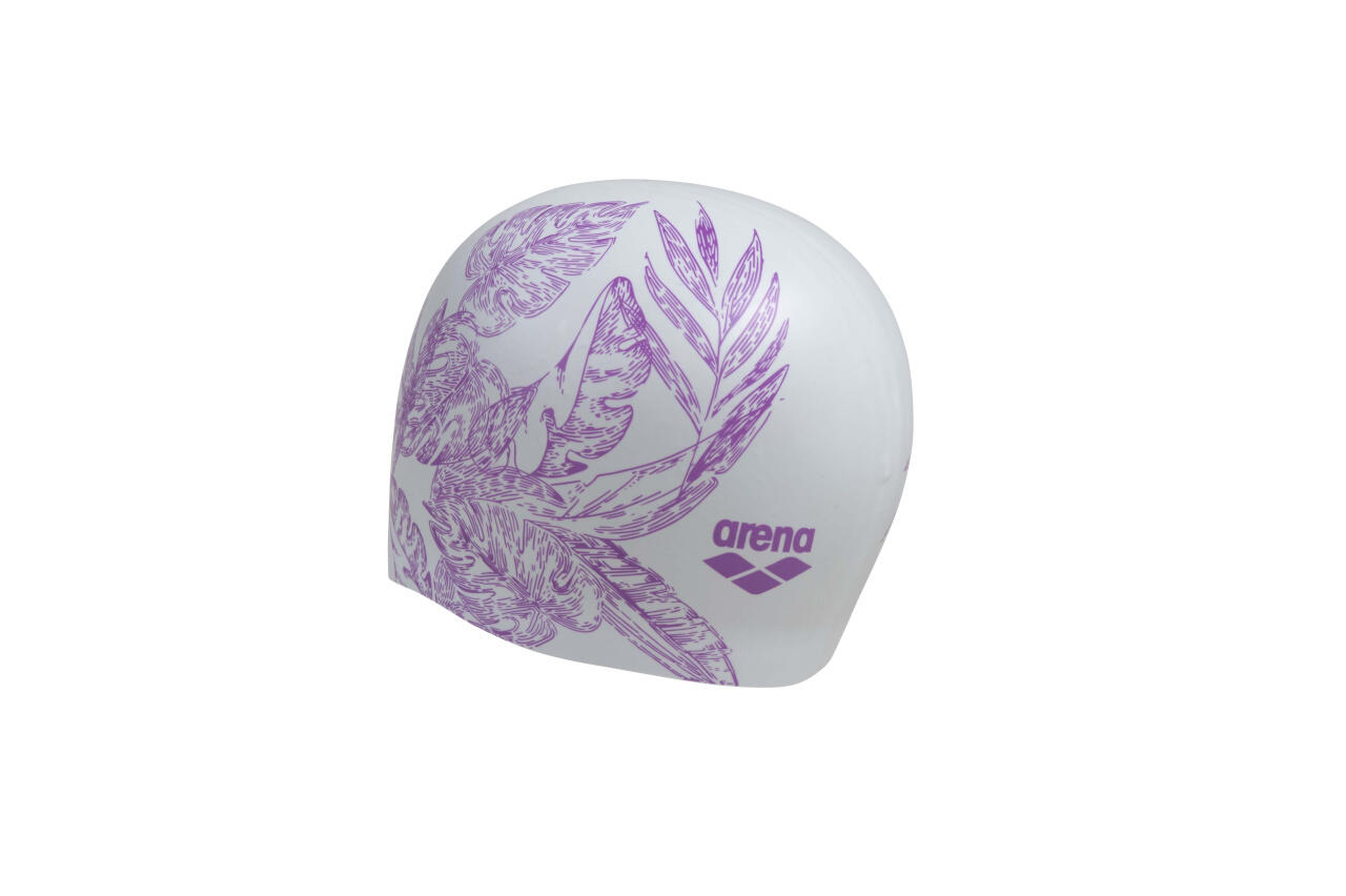 Bonnet de bain Blanc/Violet Femme Arena Sirene 3/7
