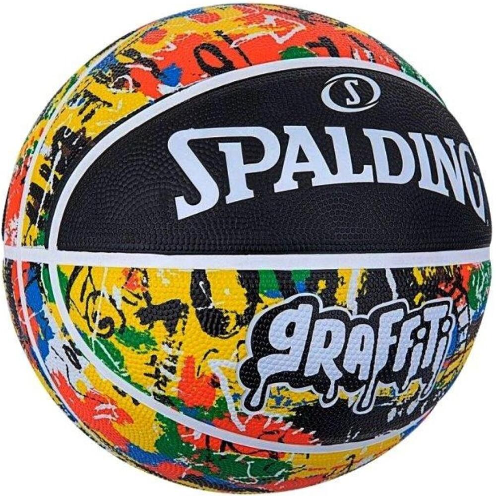 Basketbal Spalding Spalding Rainbow Graffiti Sz5 Rubber voor unisex 2/3