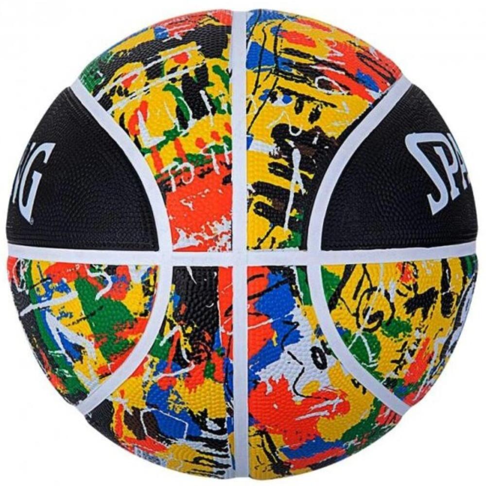 Basketbal Spalding Spalding Rainbow Graffiti Sz5 Rubber voor unisex 3/3
