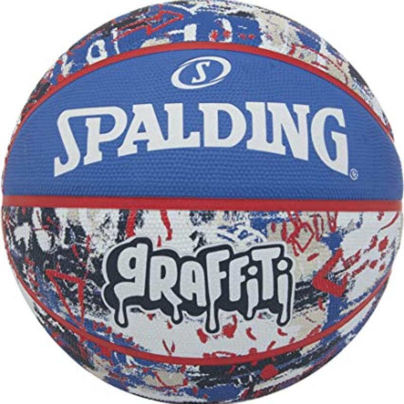 Balón de Baloncesto Spalding Blue Red Graffiti Talla 7