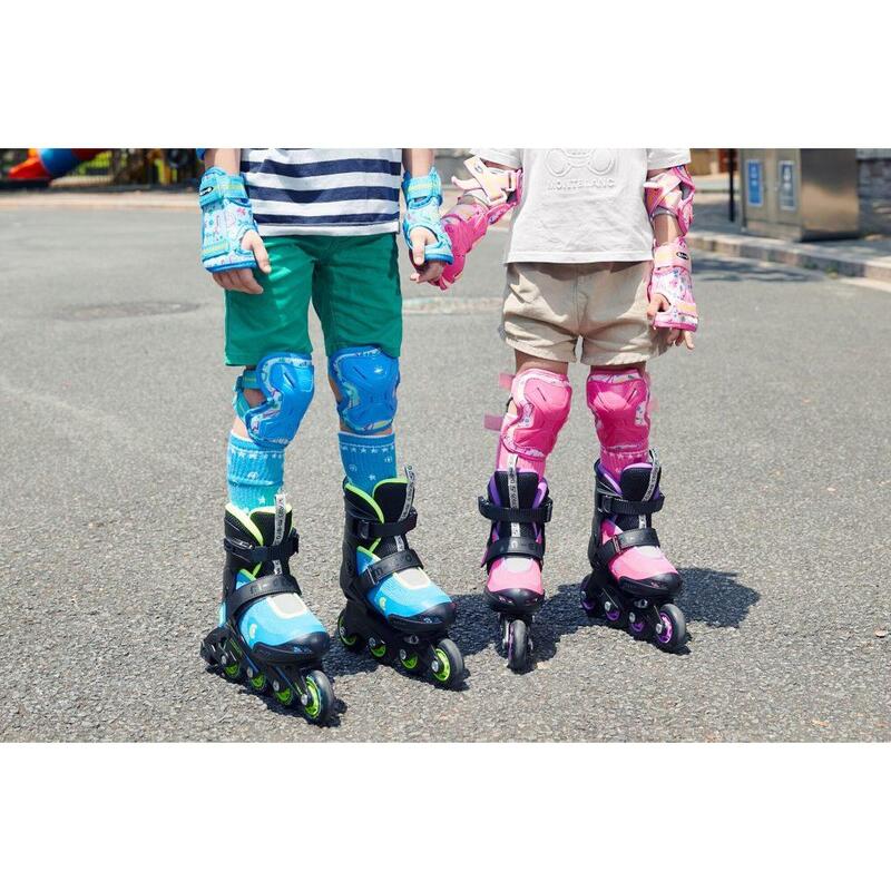 Patins em linha extensíveis para crianças Micro Skate Cosmo Azul