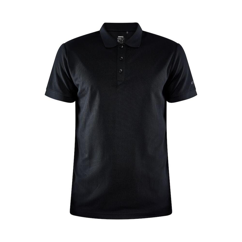 Mens Core Unify Polo Shirt (Black) 1/3