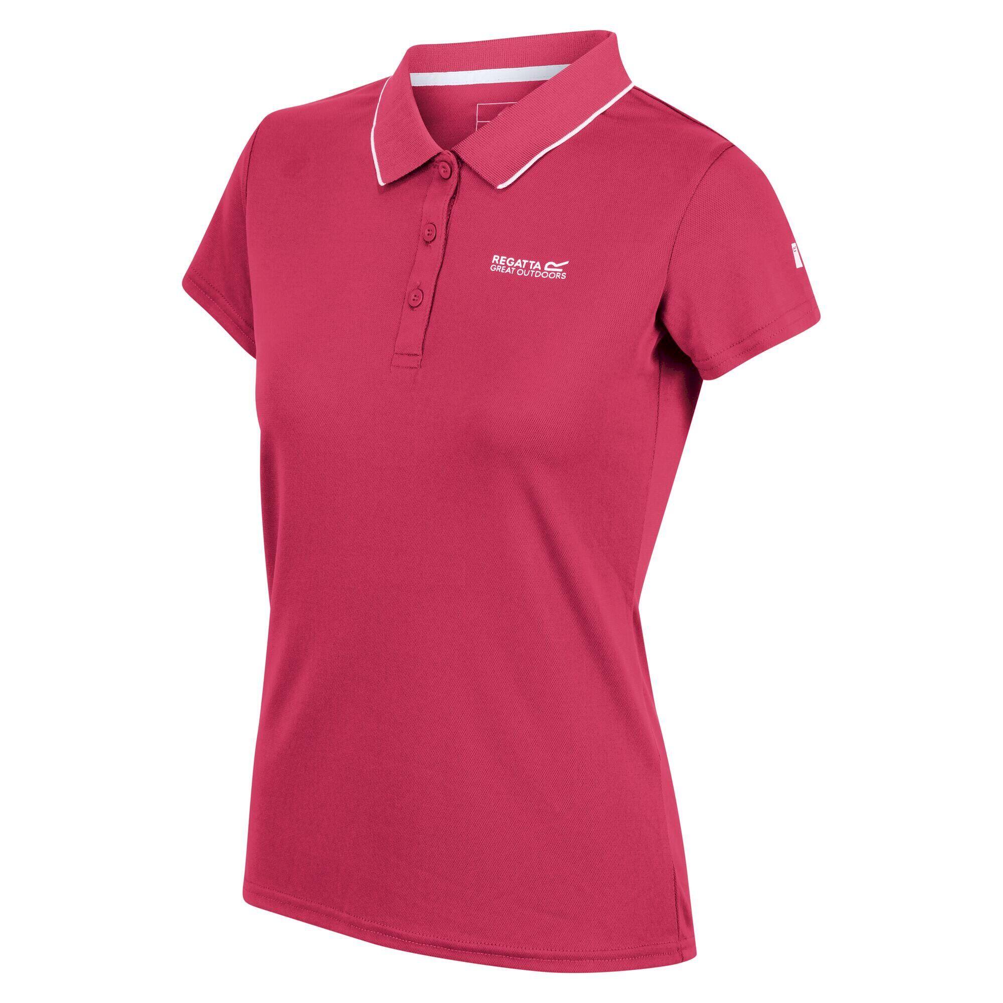 Womens/Ladies Maverick V Polo Shirt (Rethink Pink) 3/5