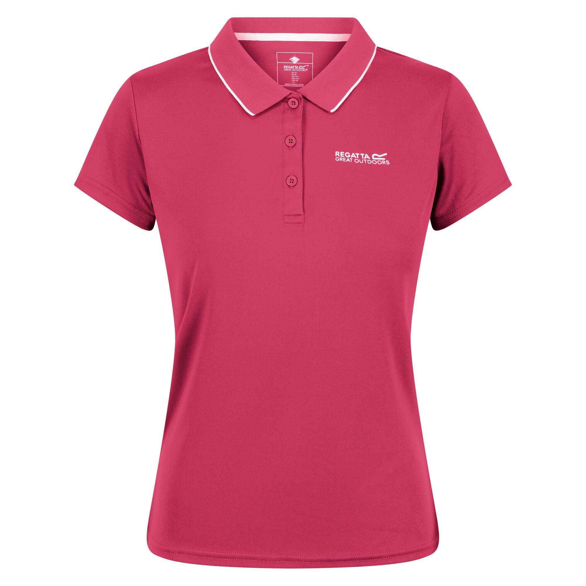 REGATTA Womens/Ladies Maverick V Polo Shirt (Rethink Pink)