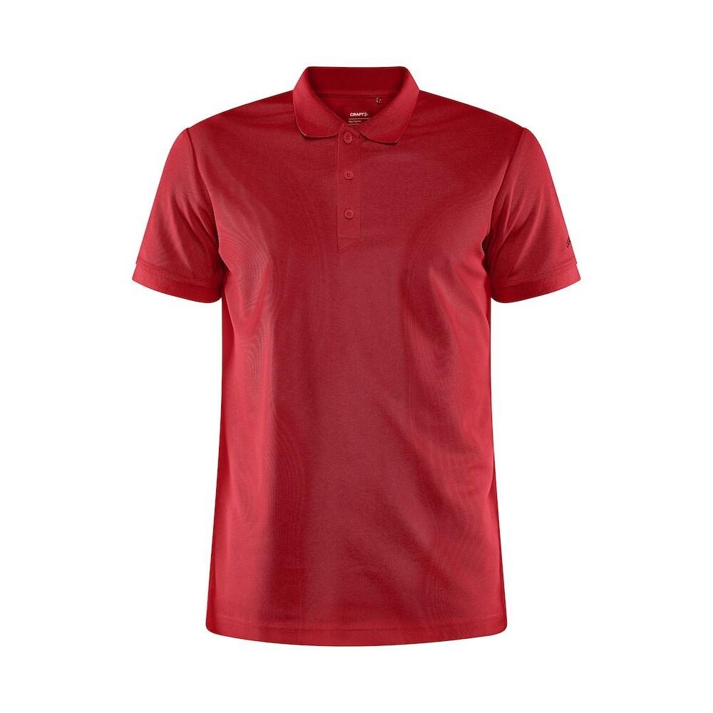 Mens Core Unify Polo Shirt (Bright Red) 1/4