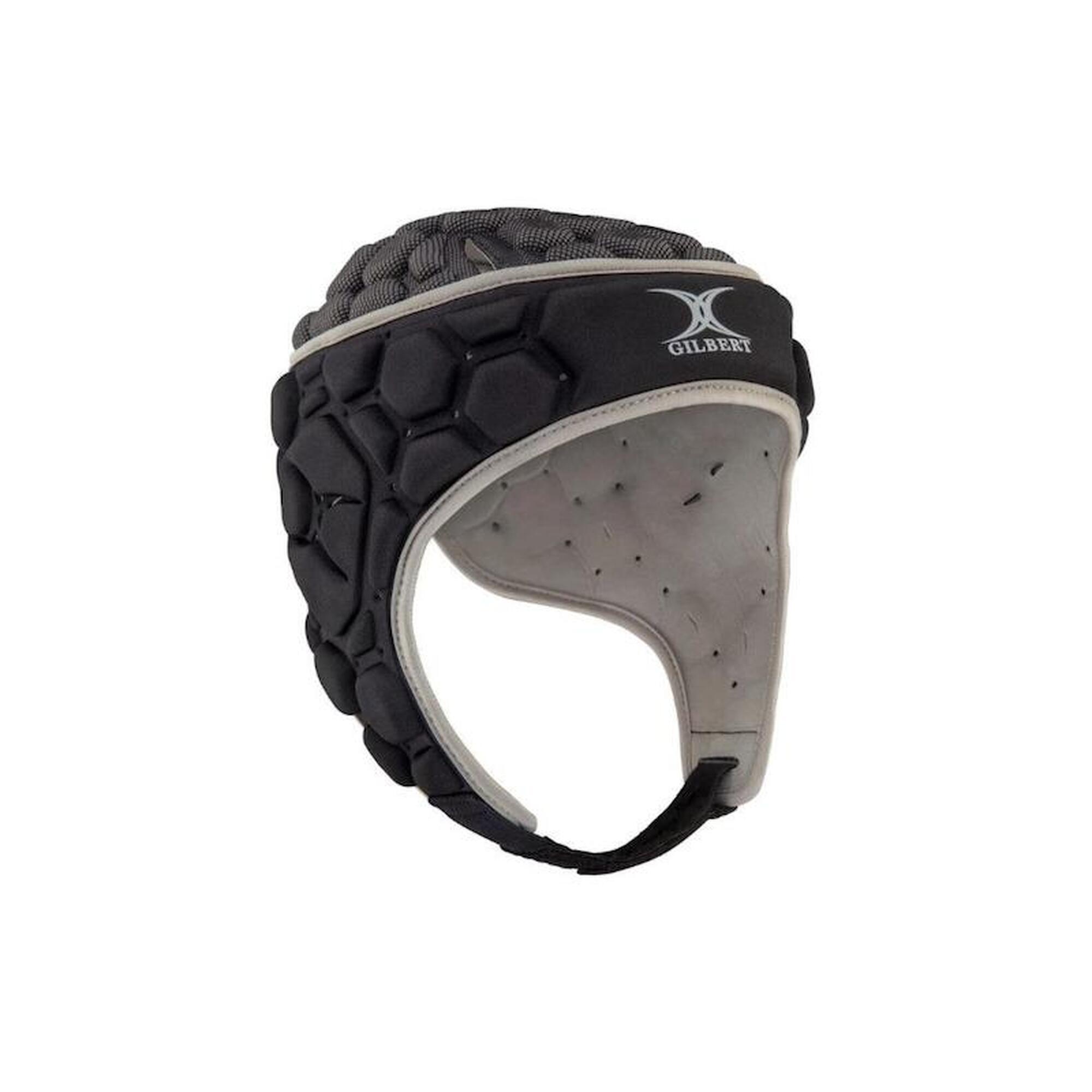 GILBERT Scrumcap Falcon 200 Nero/Argento - 3XS (51cm)