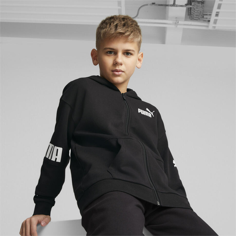 Bluza Sportowa Chłopięca Puma Power Fz Tr