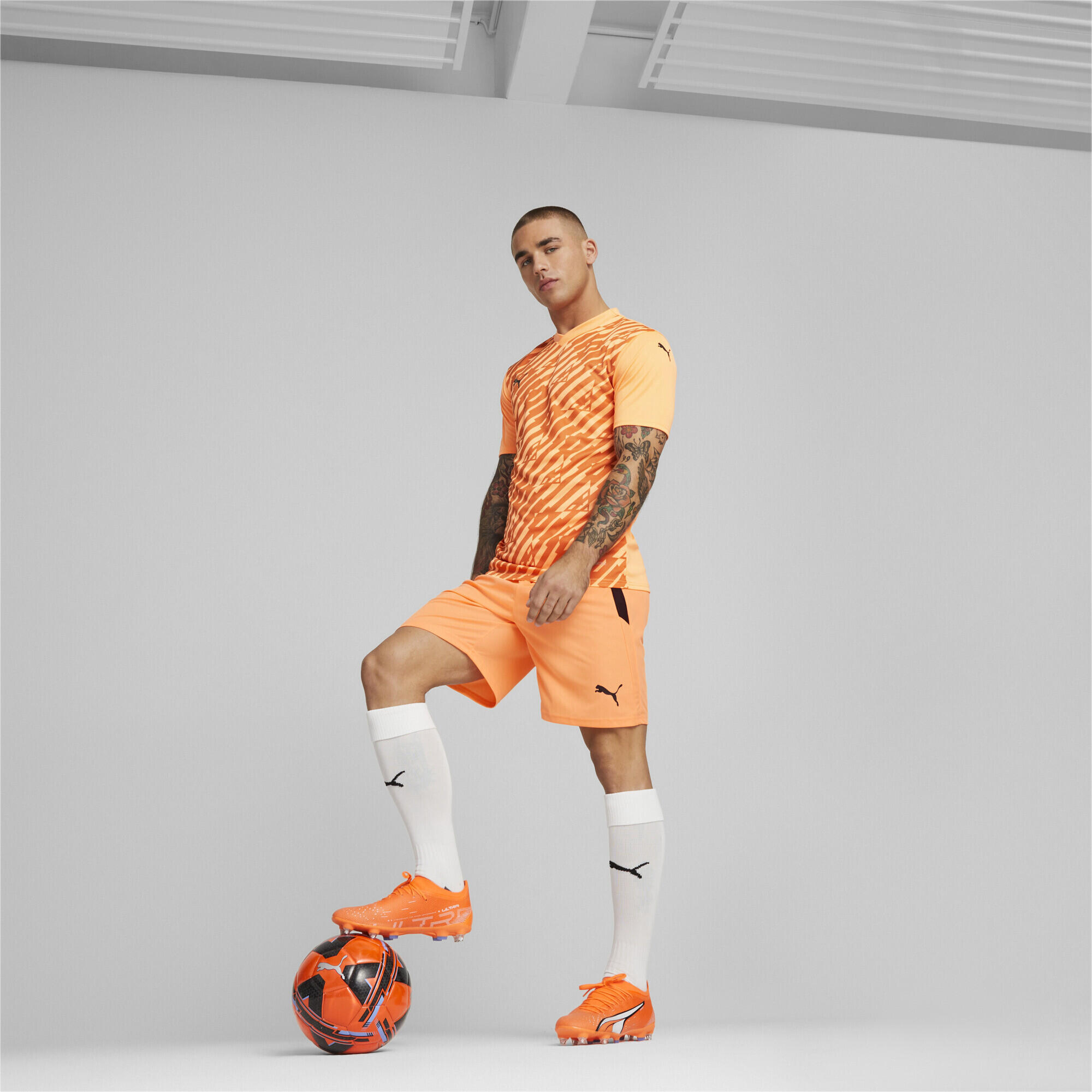 Botas de fútbol Hombre ULTRA Match MxSG PUMA Ultra Orange White Blue Glimmer 3/15