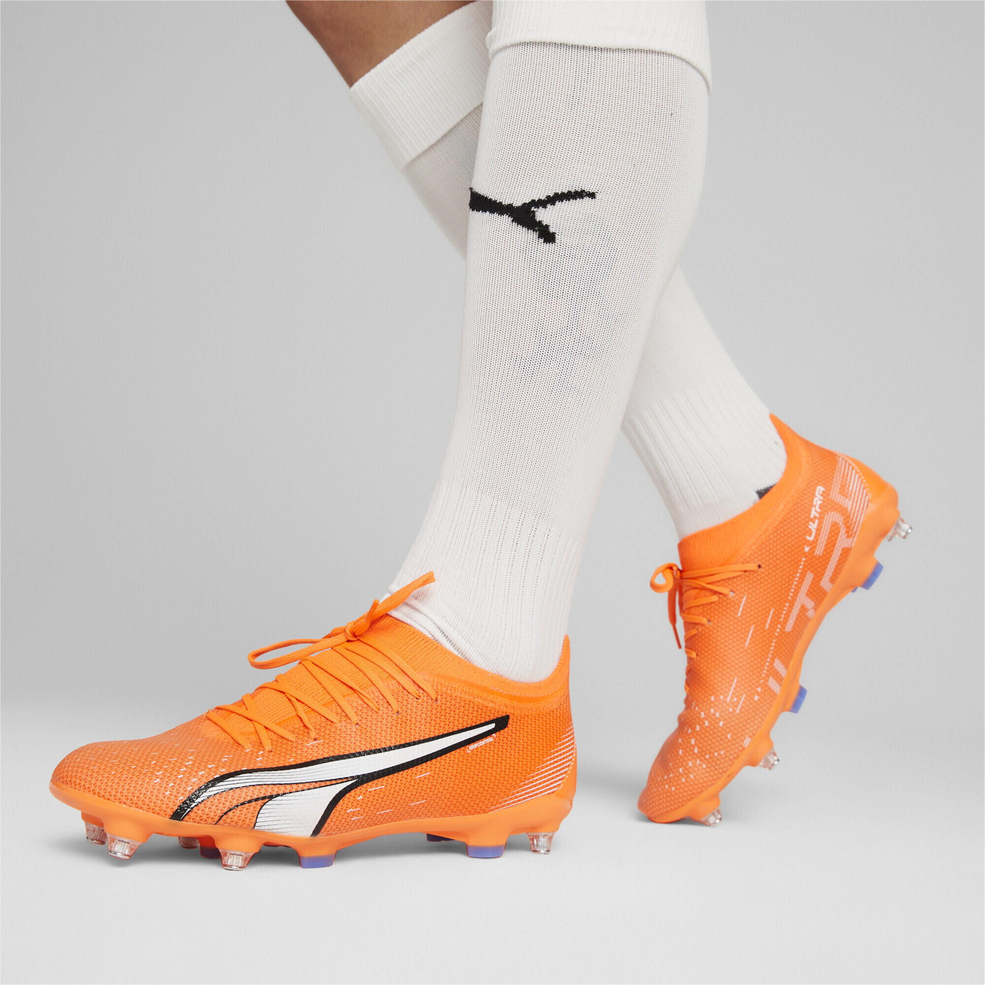 Botas de fútbol Hombre ULTRA Match MxSG PUMA Ultra Orange White Blue Glimmer 2/15