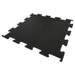 Fitness Vloer Interlock 8 mm full black 100x100x0,8cm