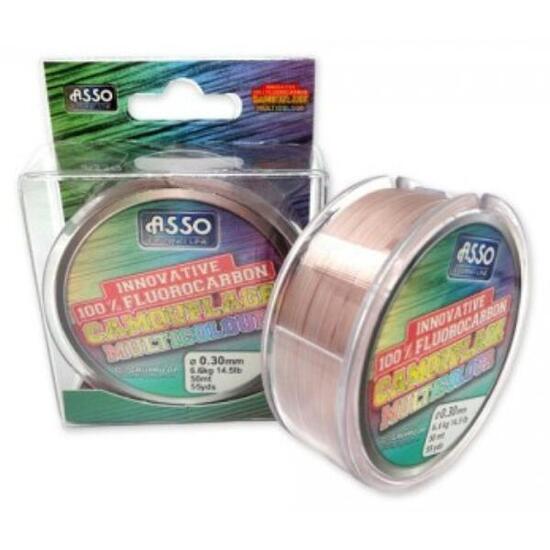 Filo 100% Fluorocarbon Asso Camouflage Multicolor - 50 mt