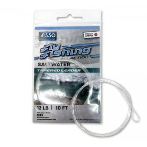 Asso Saltwater Tapered Leader - 10 FT