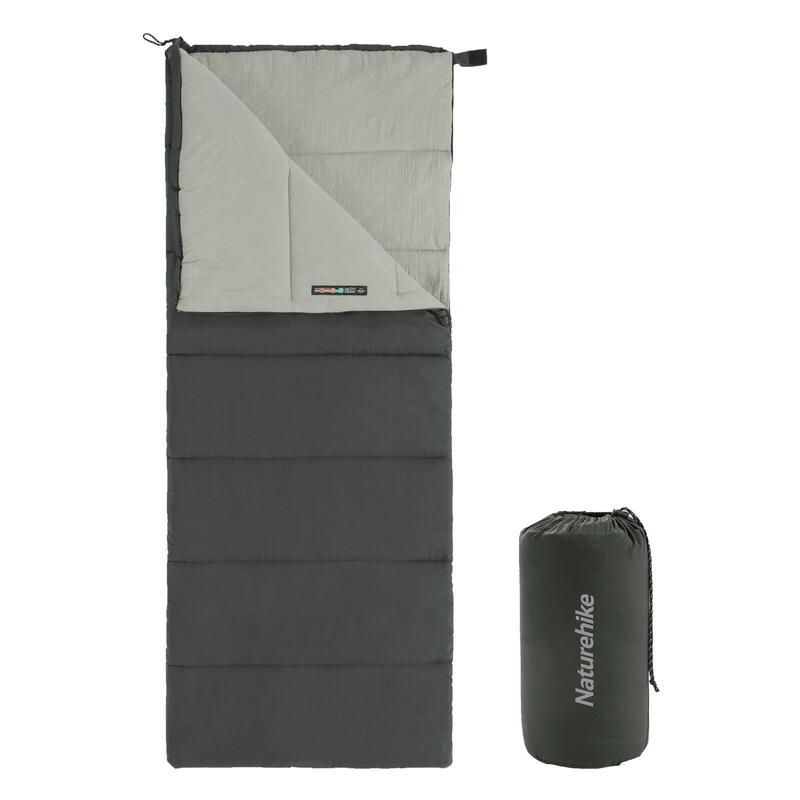 F150 Upgraded Envelope Cotton Sleeping Bag-Grey
