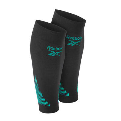 Knitted Compression Calf Sleeve, Schwarz L