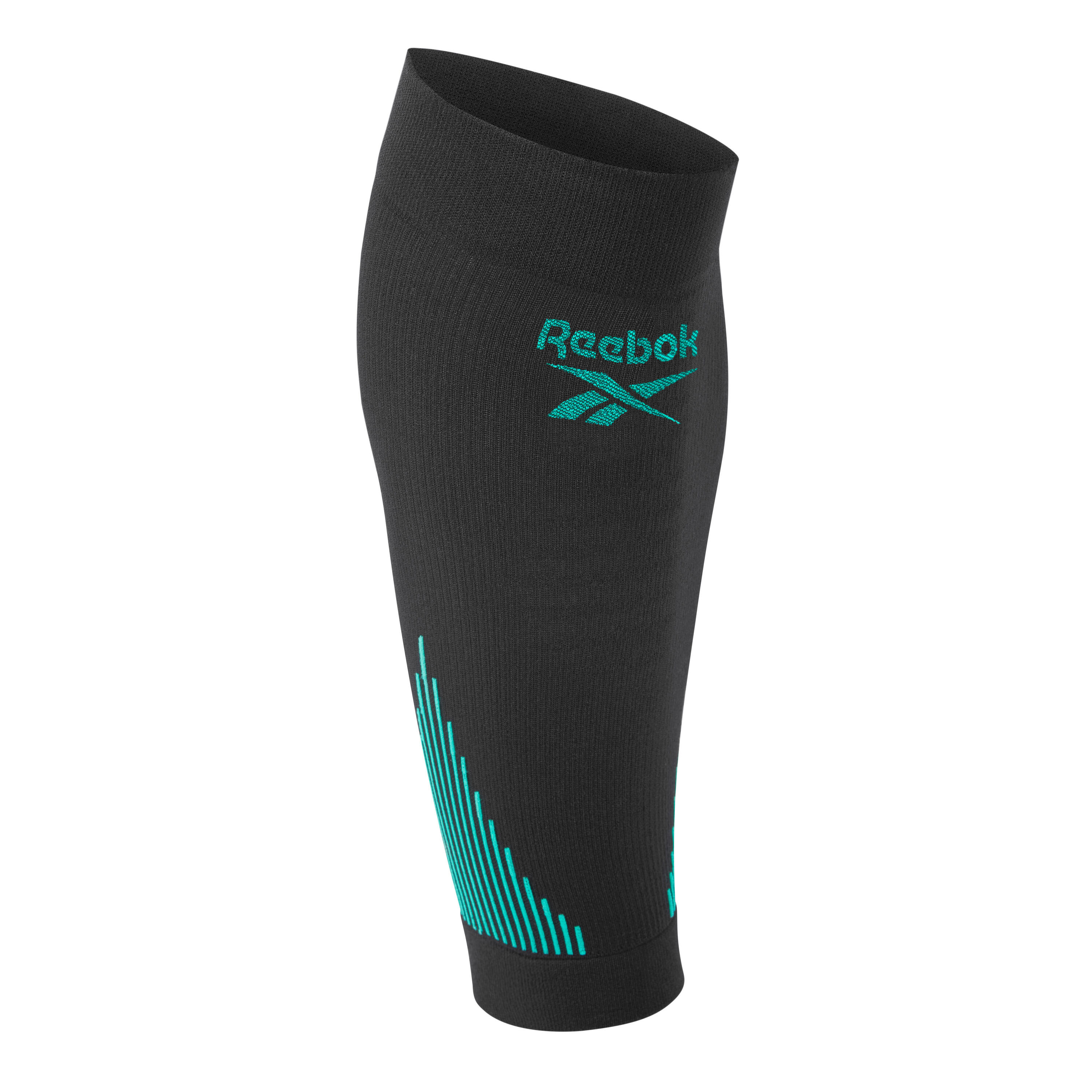Manchon de compression tricoté Reebok pour mollet, noir M 2/5