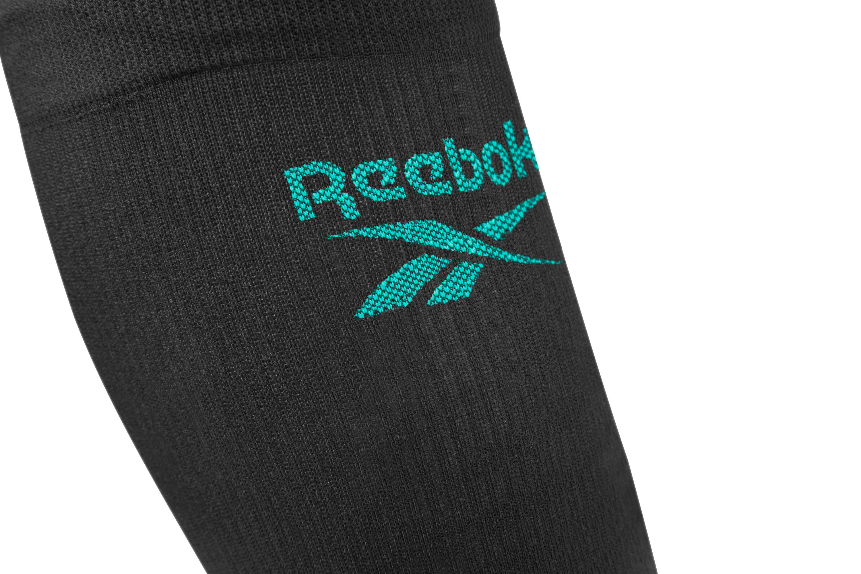 Manchon de compression tricoté Reebok pour mollet, noir M 3/5