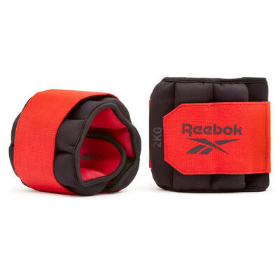 Flexlock Gewichtsmanschette Knöchel rot/schwarz (Paar)