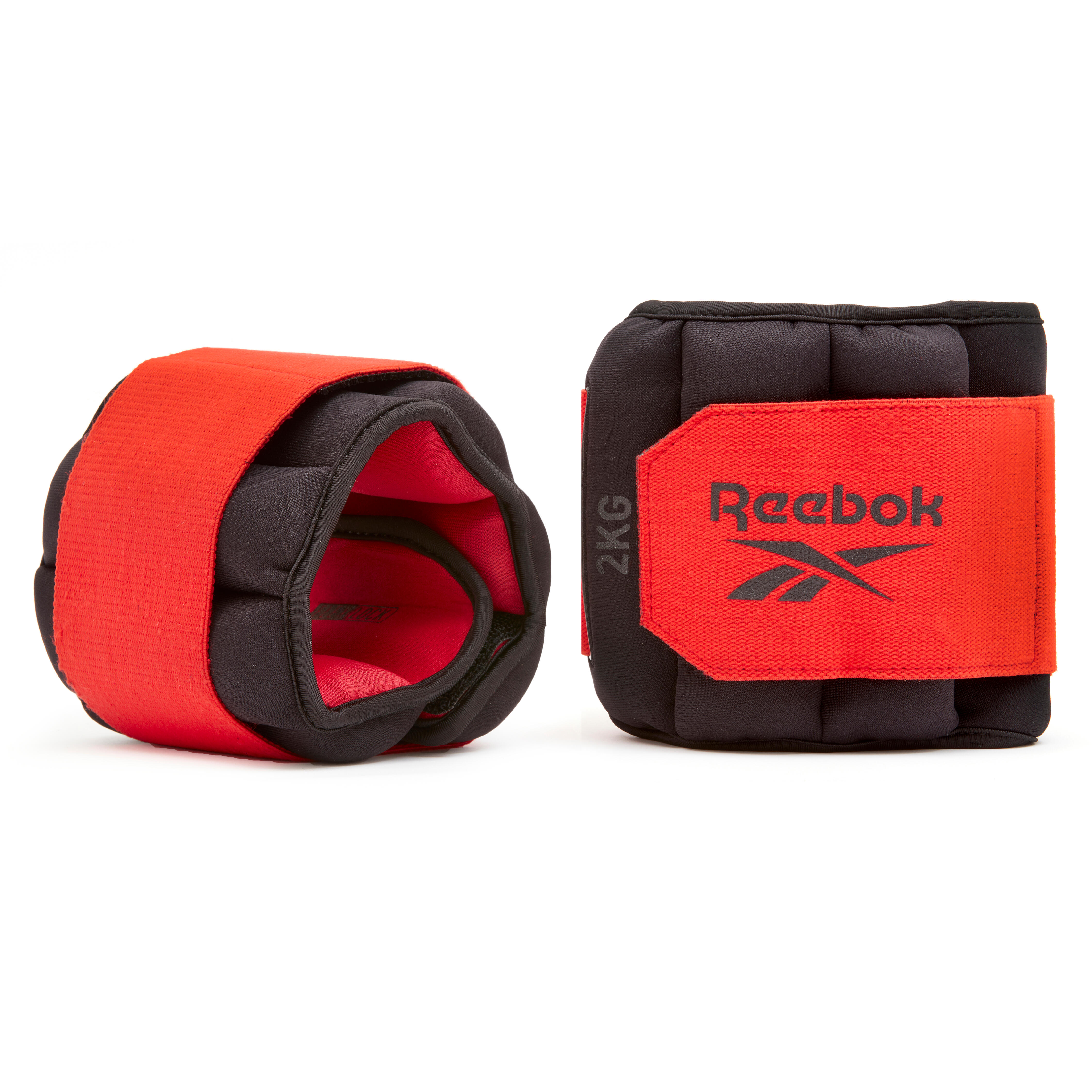 Reebok - Flexlock Manchette De Poids Pour La Cheville, 2,0 Kg (paire) - Chevillère Lestée - Rouge - Decathlon