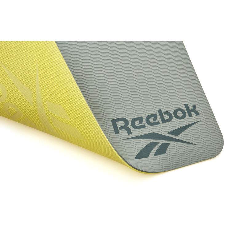 Reebok Yogamatte, 6mm, doppelseitig, Grün