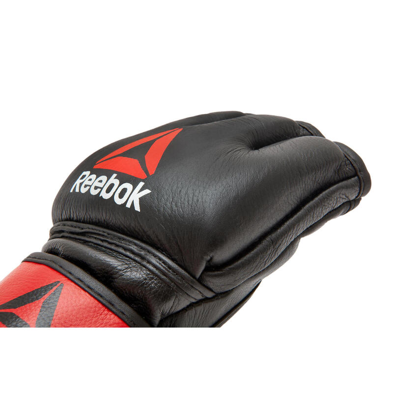 MMA Handschuhe Leder schwarz/rot Reebok