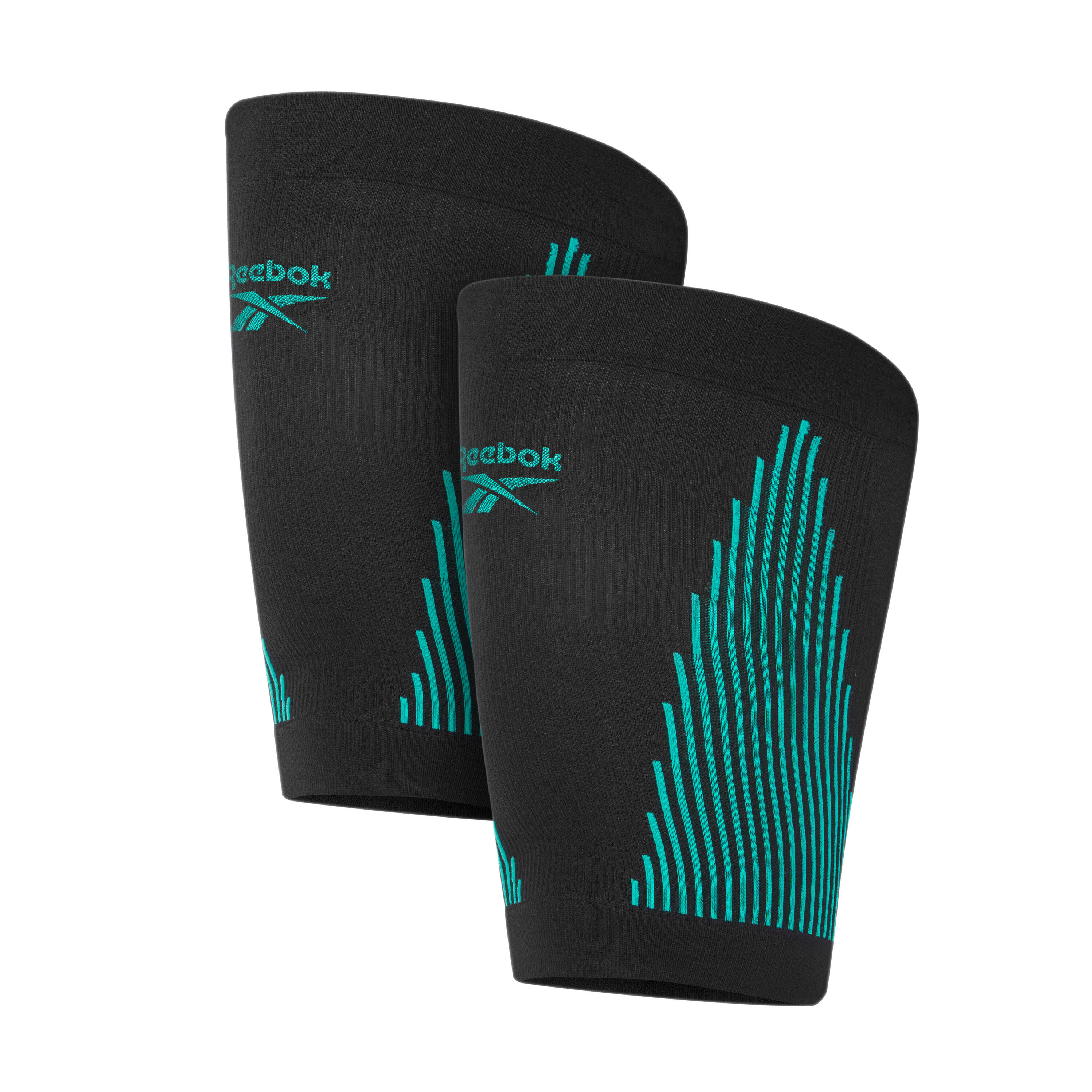 Reebok Knitted Compression Thigh Sleeve, Schwarz M 1/4
