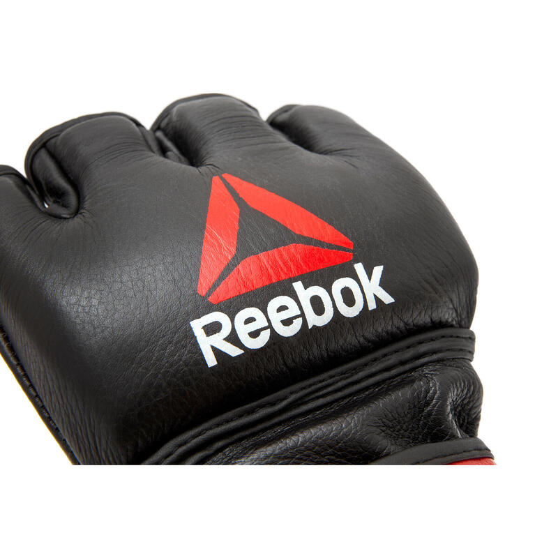 MMA Handschuhe Leder schwarz/rot Reebok