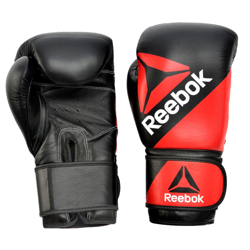Combat Leder-Boxhandschuhe rot/schwarz Reebok