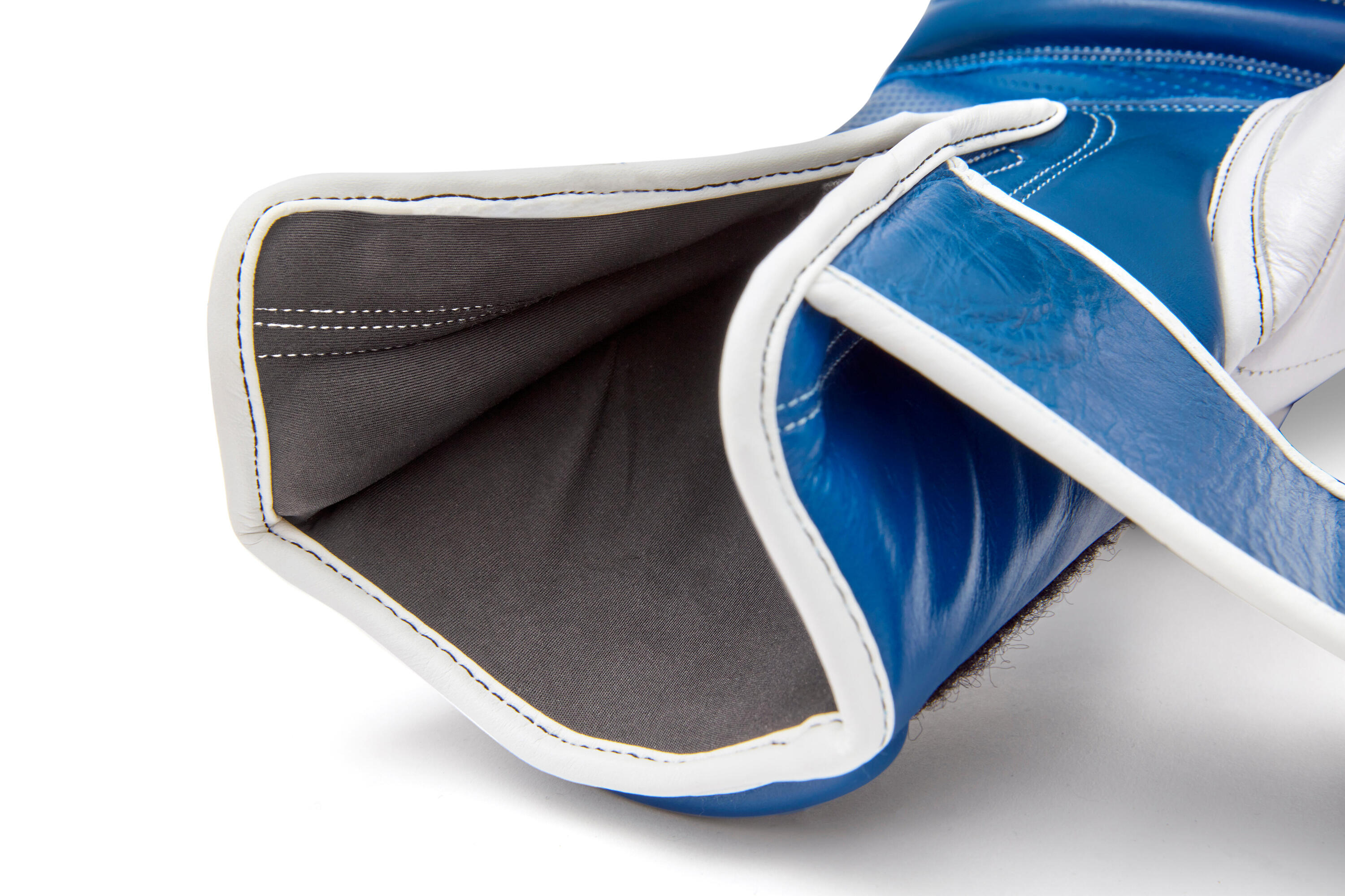 Gants de boxe en cuir Reebok 12oz bleu 3/6