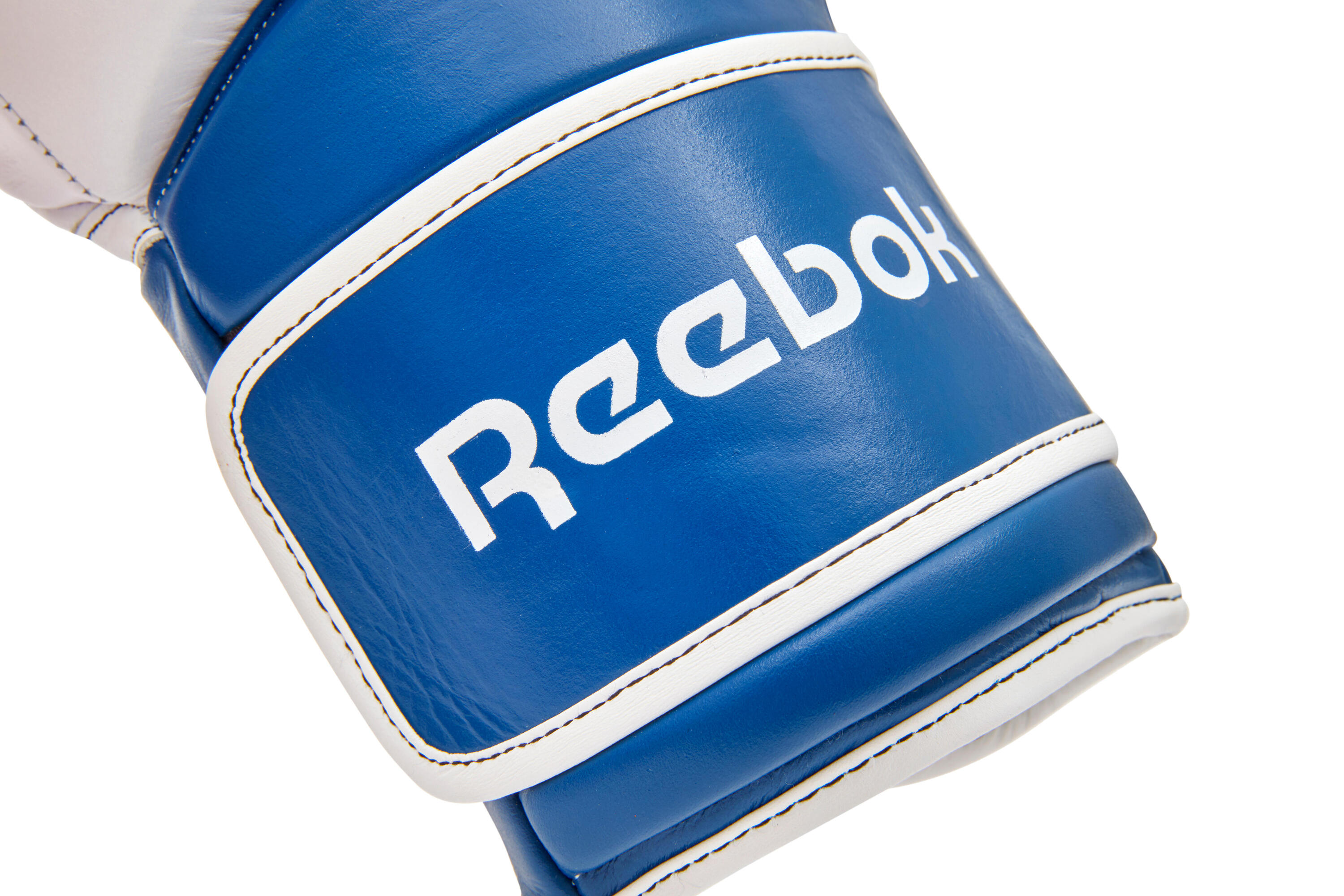 Gants de boxe en cuir Reebok 12oz bleu 2/6
