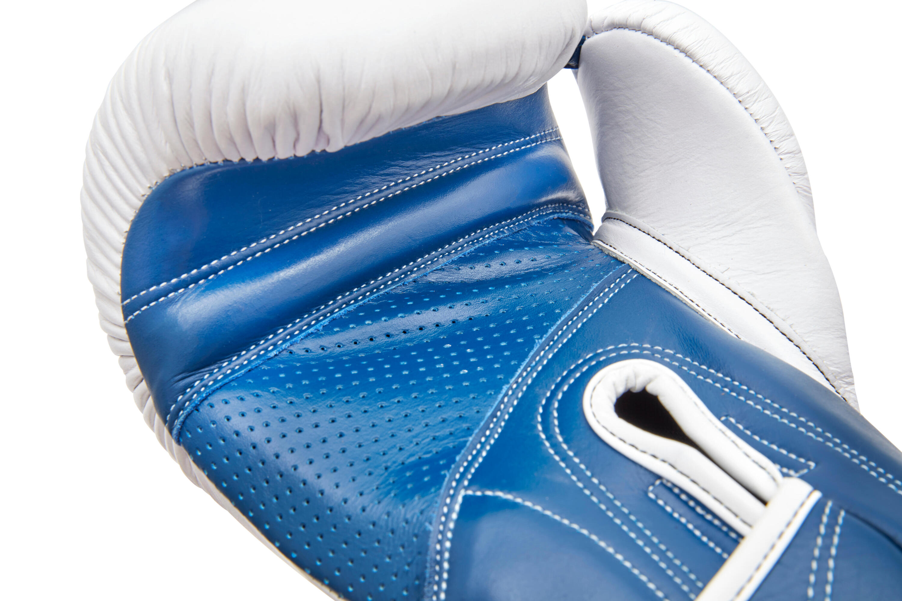 Gants de boxe en cuir Reebok 12oz bleu 5/6