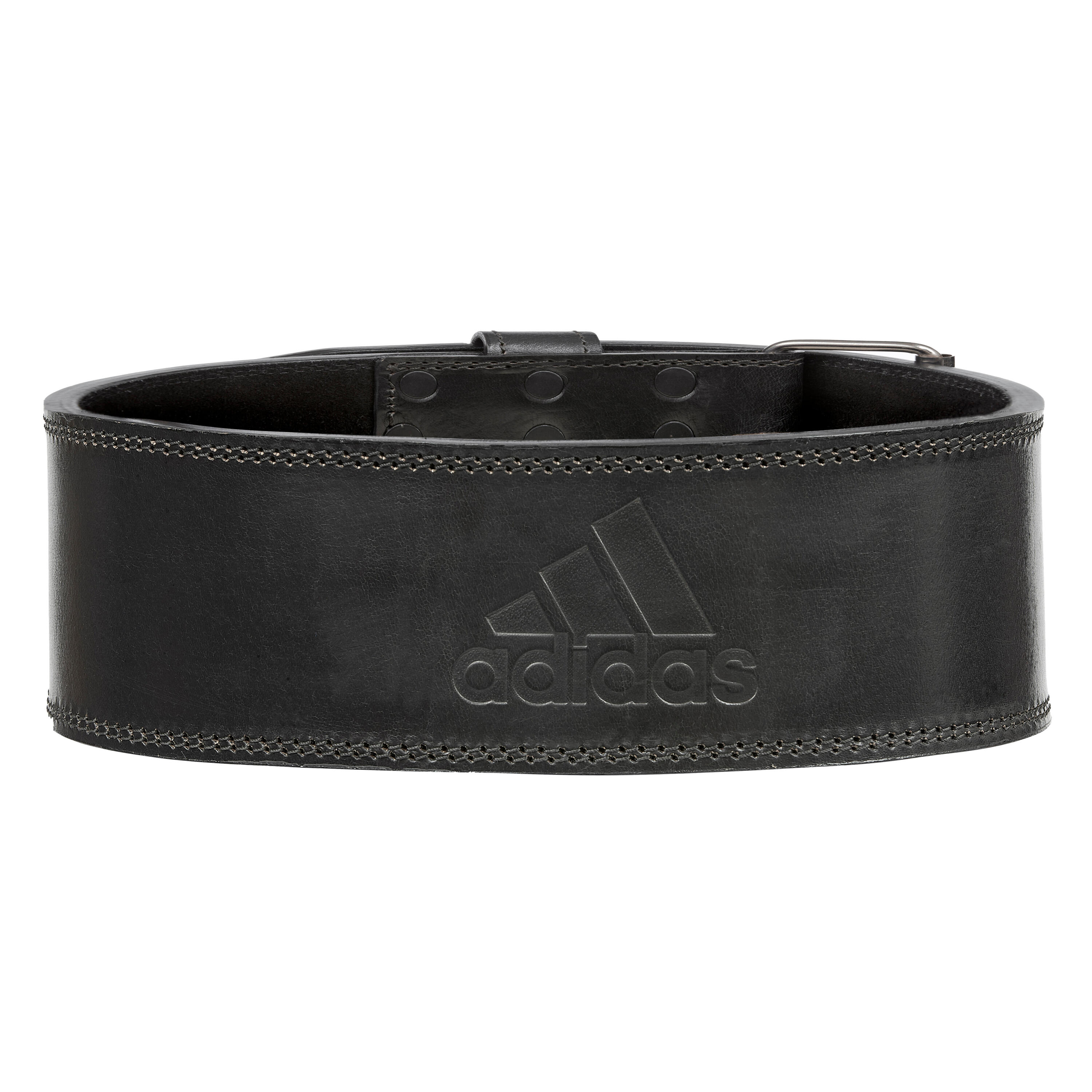 ADIDAS Leder-Gewichthebergürtel schwarz