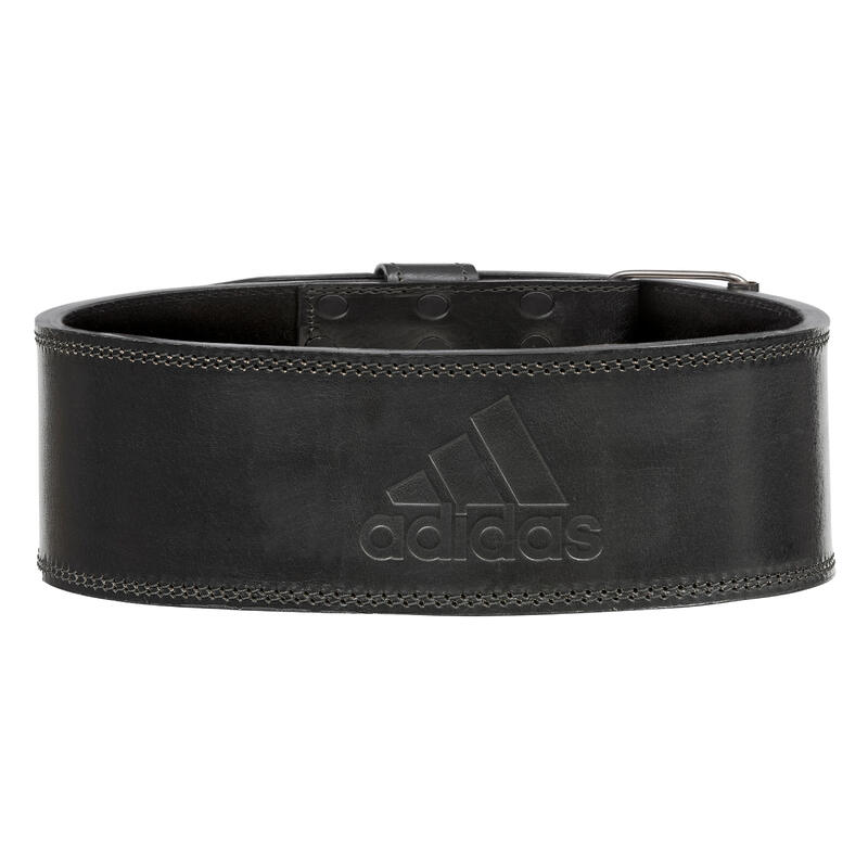 Leder-Gewichthebergürtel schwarz Adidas