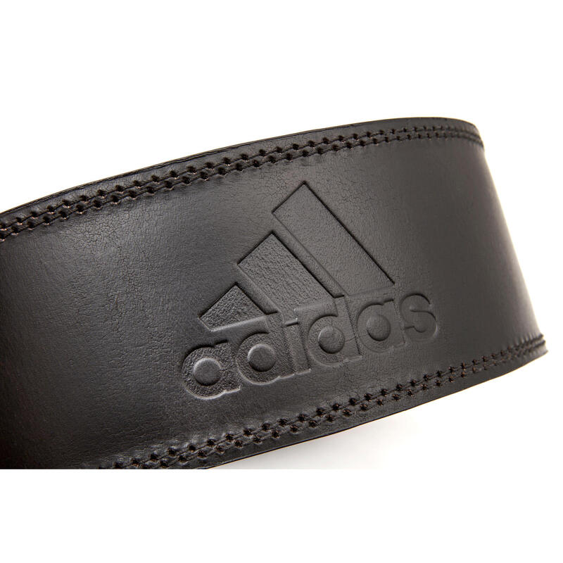 Leder-Gewichthebergürtel schwarz Adidas