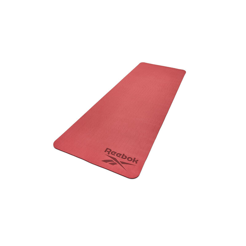 Reebok Yogamatte, 6mm, doppelseitig, Rot