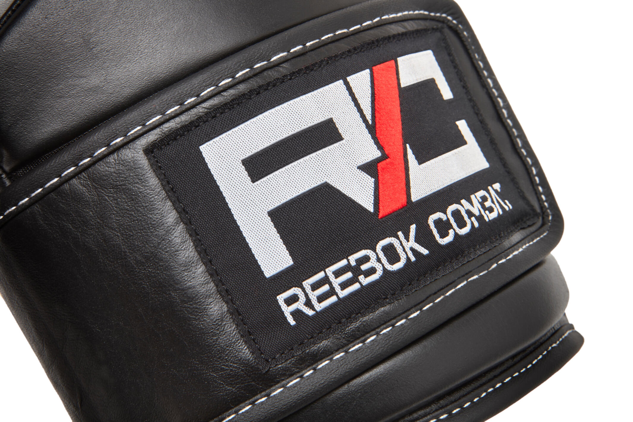 Combat Leder-Boxhandschuhe 10oz Weiß/Schwarz 2/6