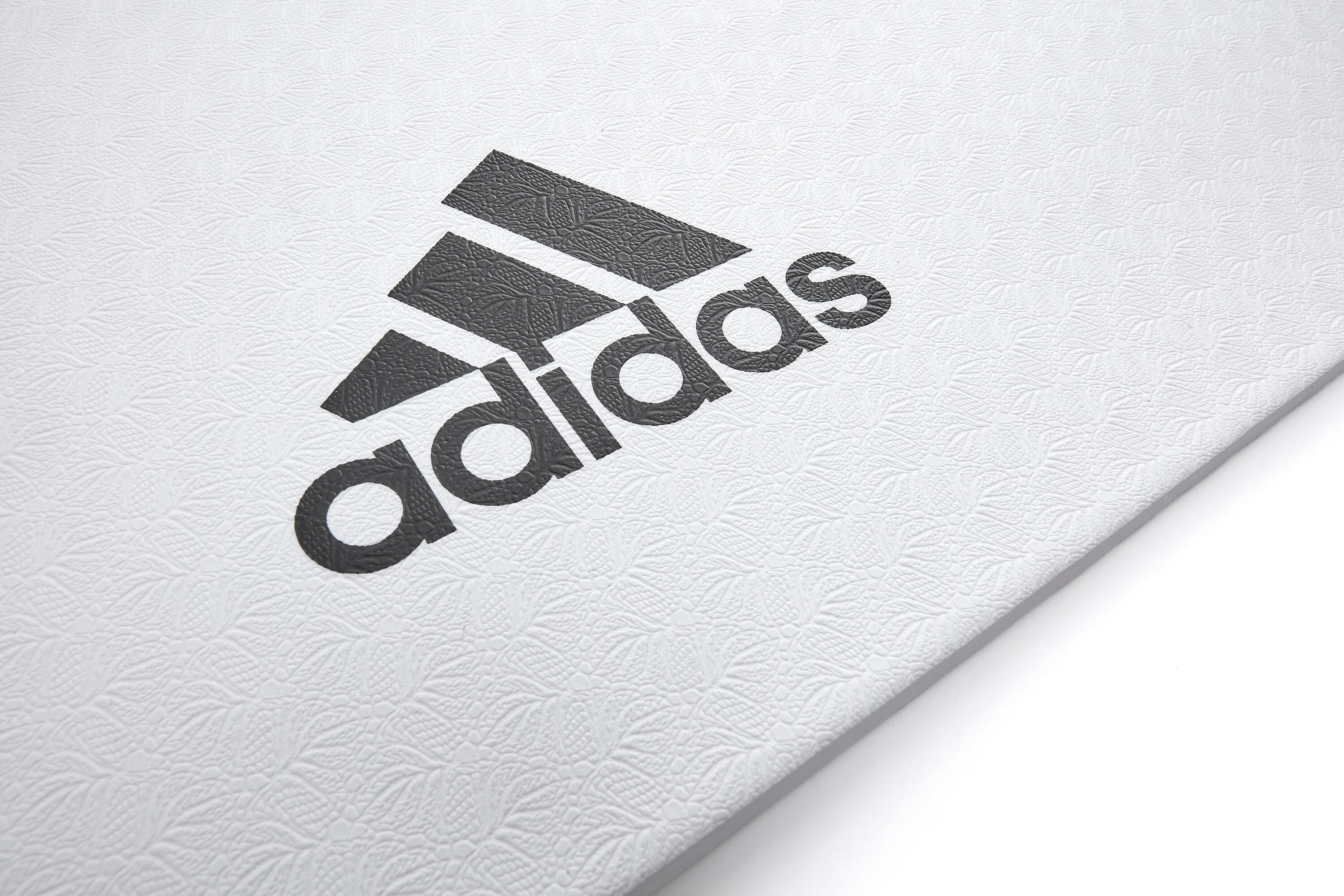 Tapis de fitness et de yoga Adidas, 8 mm, blanc 3/5