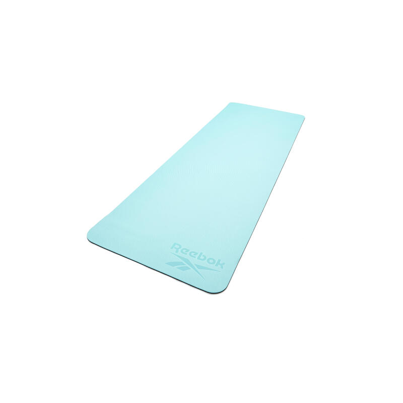 Reebok Yogamatte, 6mm, doppelseitig, Blau