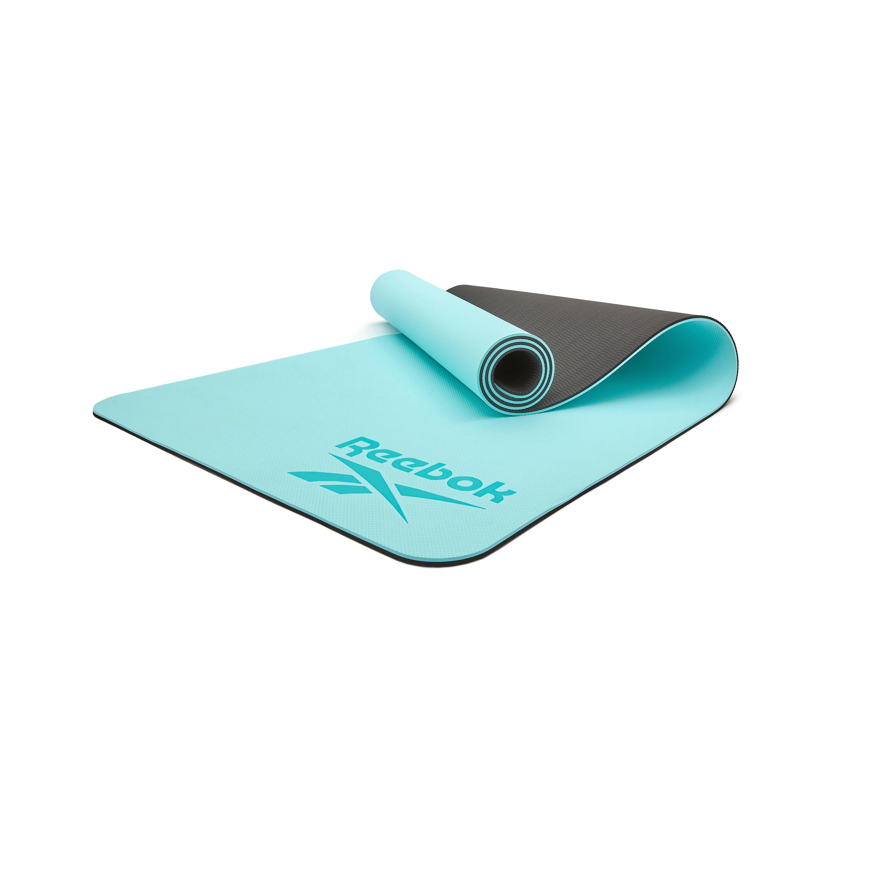 Tapis de yoga Reebok, 6 mm, double face, bleu 2/7