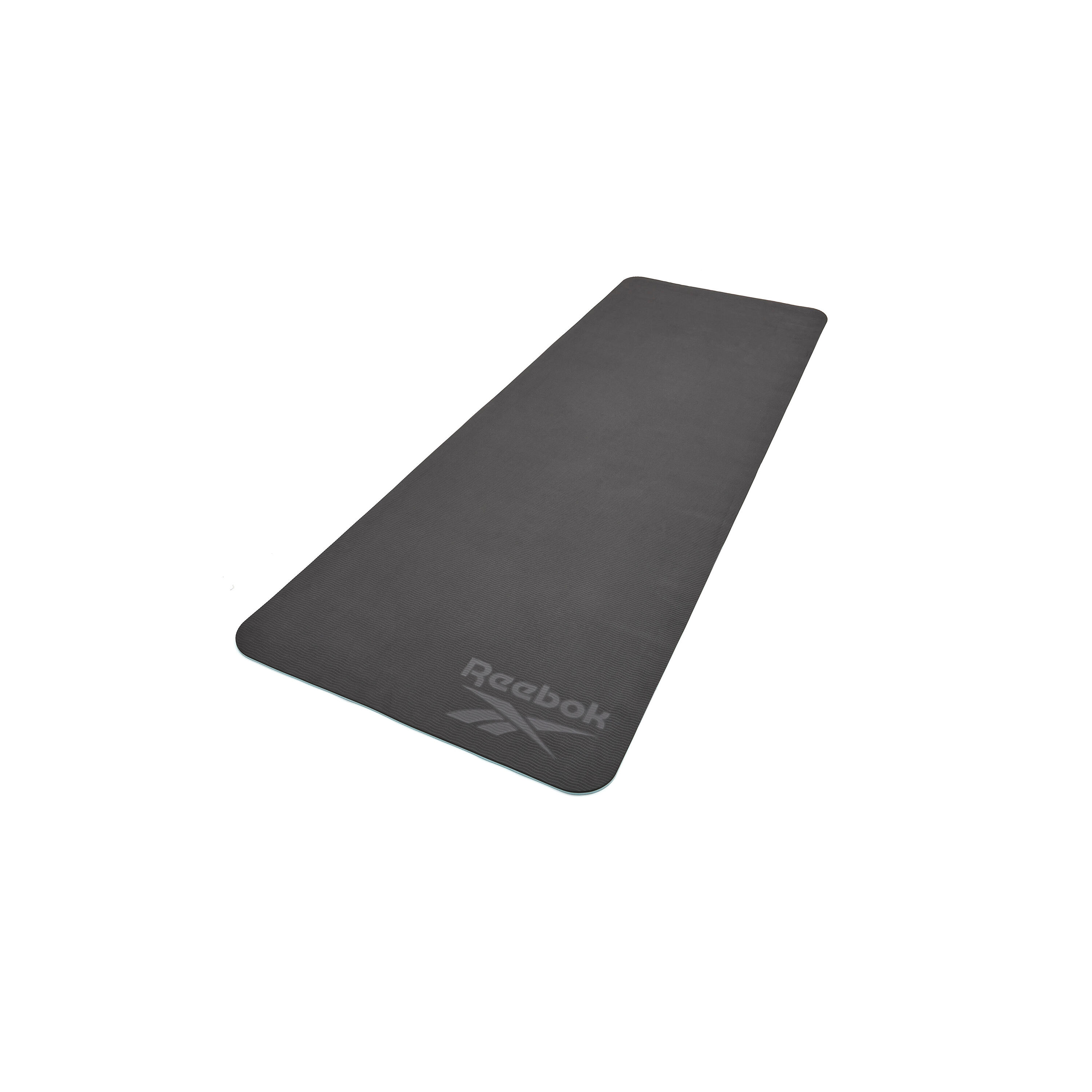 Tapis de yoga Reebok, 6 mm, double face, bleu 3/7