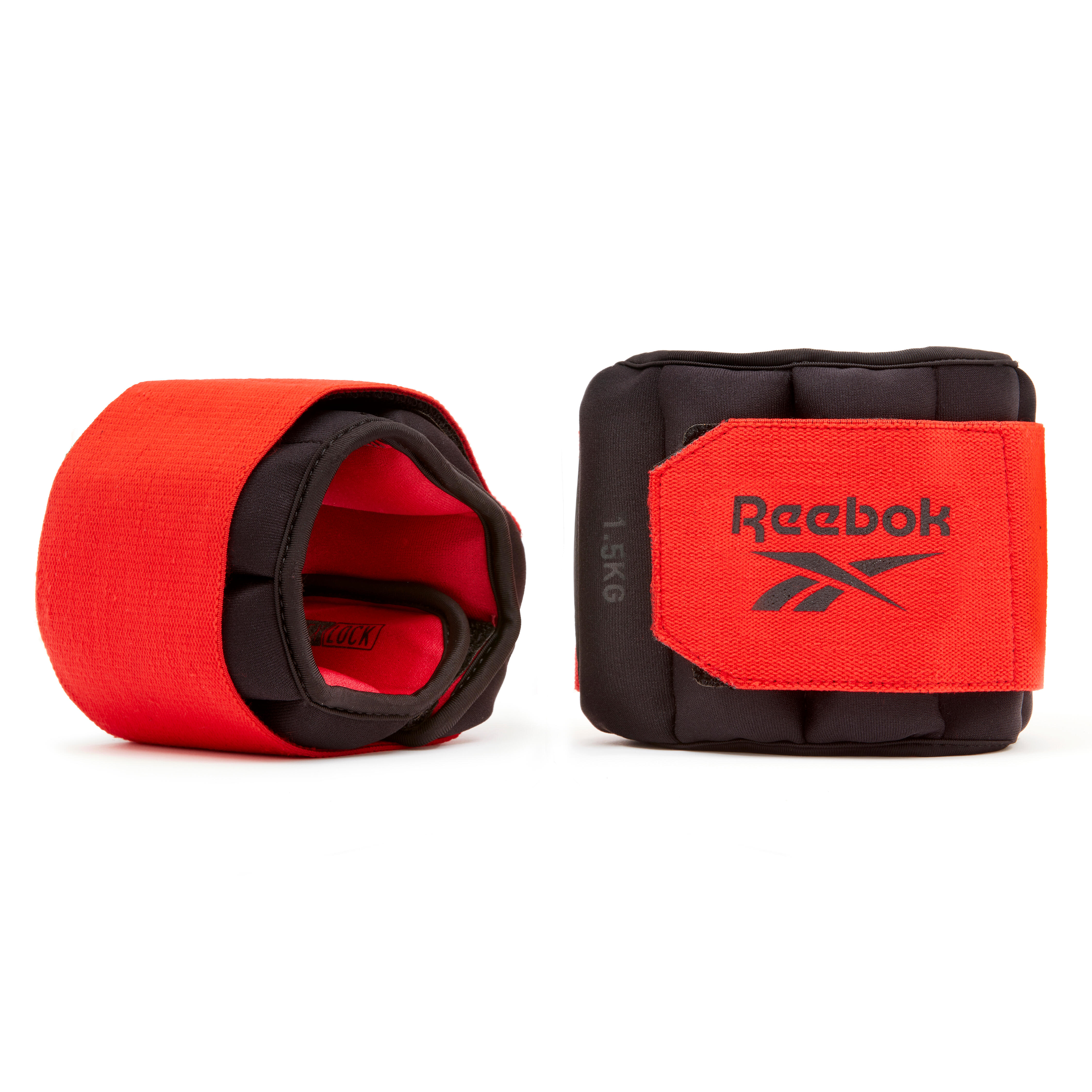 Reebok - Flexlock Manchette De Poids Pour La Cheville, 1,5 Kg (paire) - Chevillère Lestée - Rouge - Decathlon