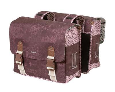 Dubbele fietstas boheme mik. fig red