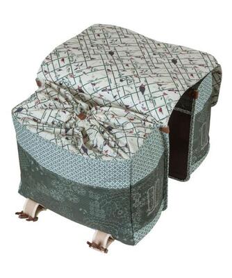 Dubbele fietstas boheme mik. forest green