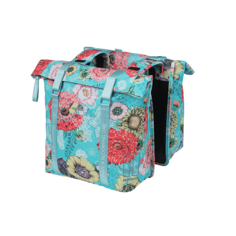 BASIL Borsa doppia  Bloom Field sky blue