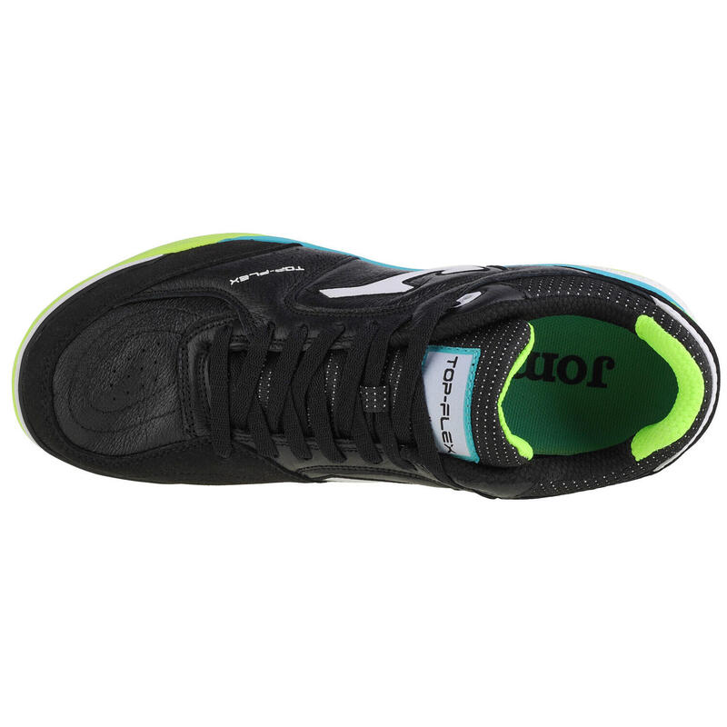 Pantofi sport Jom TOP FLEX REBOUND INDOOR, negru/verde fluo, 40.5