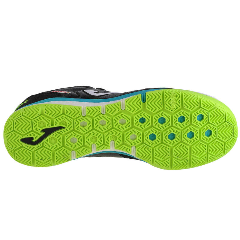 Pantofi sport Jom TOP FLEX REBOUND INDOOR, negru/verde fluo, 43.5