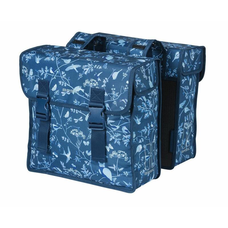 Dubbele Fietstas Wanderlust 35 Liter 36 X 14 X 41 Cm - Blauw