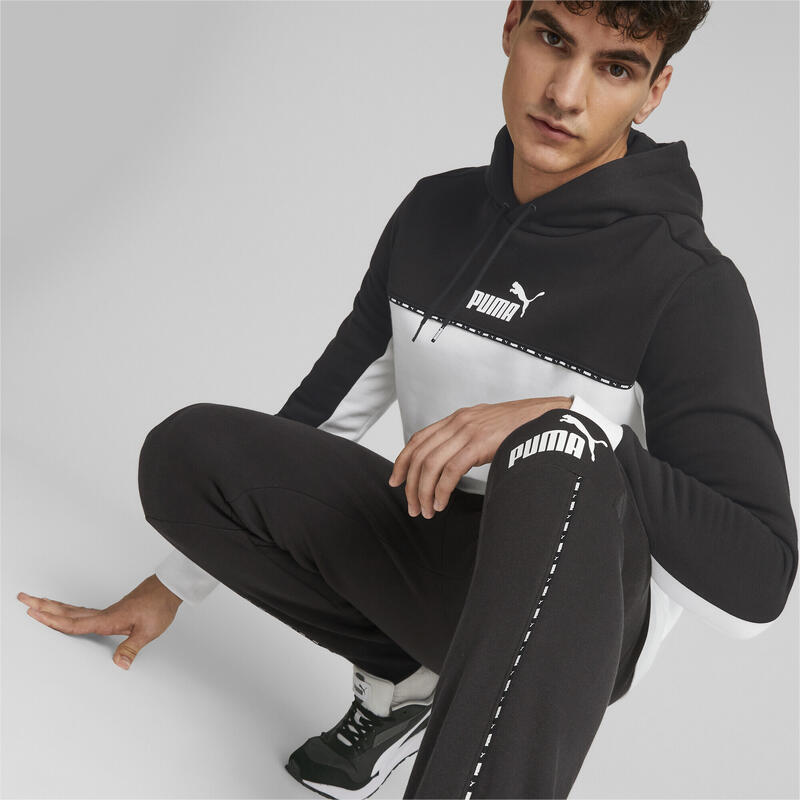 Spodnie Puma Ess Block X Tape Sweatpants Fl Cl B, Mężczyźni